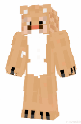 Lion minecraft skin displayed in 360!